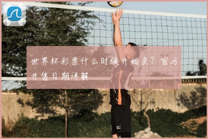 世界杯彩票什么时候开始卖？官方开售日期详解