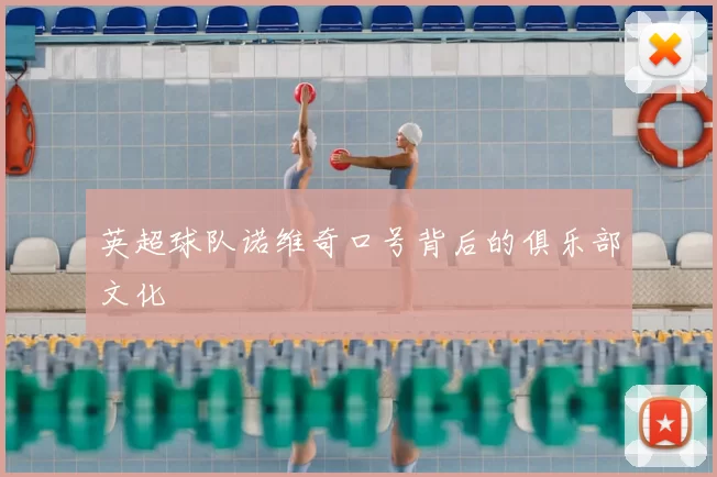英超球队诺维奇口号背后的俱乐部文化